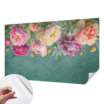 Papel mural texturado decorativo con diseño de elegancia floral