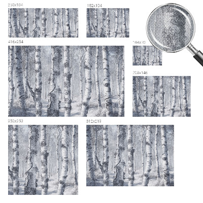 Papel mural con patrón decorativo Naturaleza helada