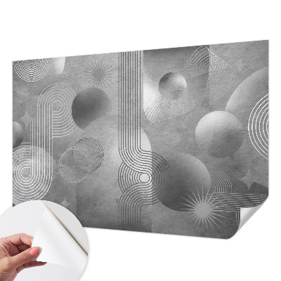 Mural de pared con estampado hermoso con diseño de elegancia abstracta