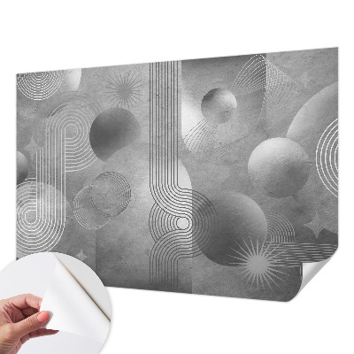 Mural de pared con estampado hermoso con diseño de elegancia abstracta