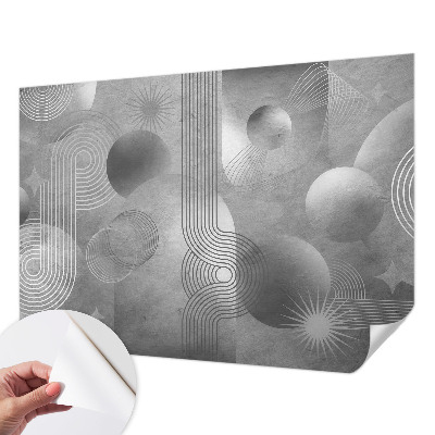 Mural de pared con estampado hermoso con diseño de elegancia abstracta