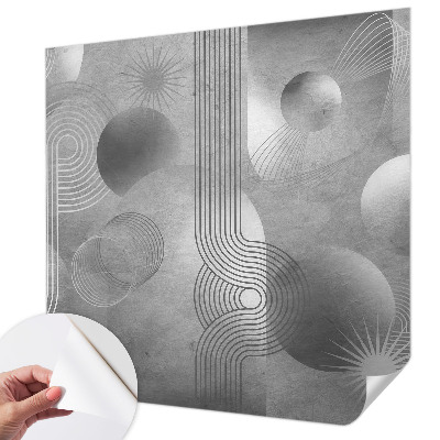 Mural de pared con estampado hermoso con diseño de elegancia abstracta