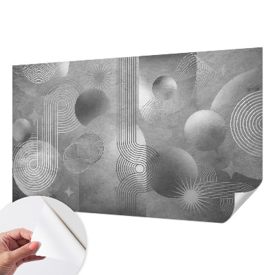 Mural de pared con estampado hermoso con diseño de elegancia abstracta