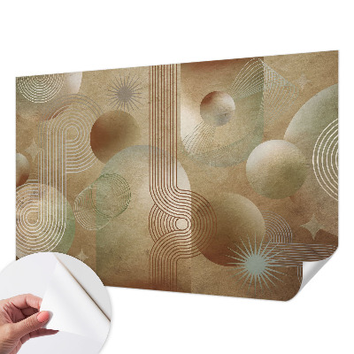 Fotomural decorativo para cabecero de cama con un patrón geométrico