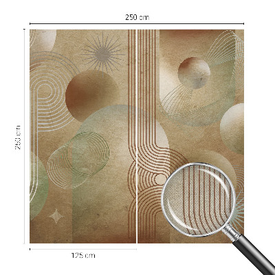 Fotomural decorativo para cabecero de cama con un patrón geométrico