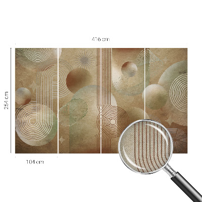 Fotomural decorativo para cabecero de cama Patrón geométrico