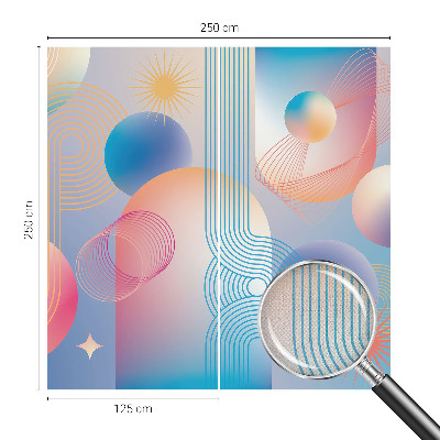 Mural de pared con estampado hermoso Abstracción colorida