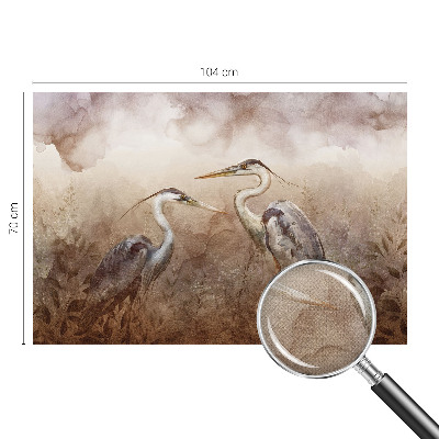 Papel mural con patrón decorativo Aves elegantes