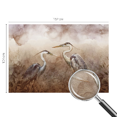 Papel mural con patrón decorativo Aves elegantes