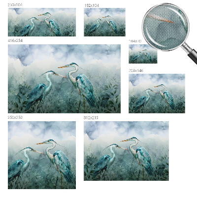 Papel mural texturado decorativo Aves de la naturaleza