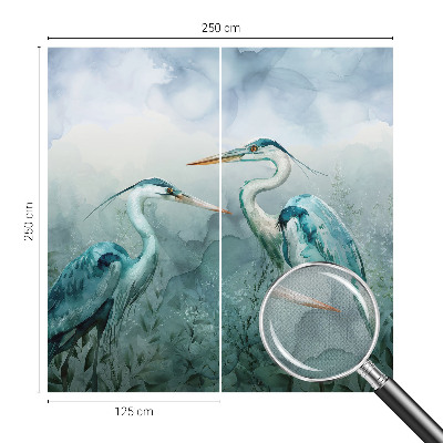 Papel mural texturado decorativo Aves de la naturaleza