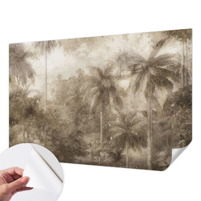 Fotomural decorativo para cabecero de cama con un paisaje exótico