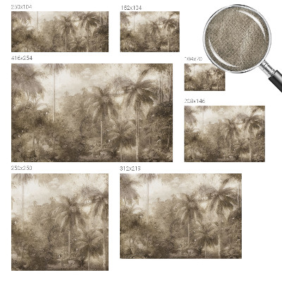 Fotomural decorativo para cabecero de cama con un paisaje exótico