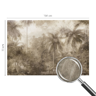Fotomural decorativo para cabecero de cama con un paisaje exótico