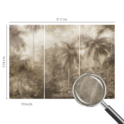 Fotomural decorativo para cabecero de cama con un paisaje exótico