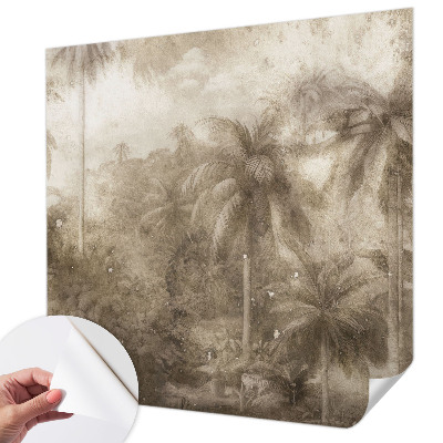Fotomural decorativo para cabecero de cama con un paisaje exótico