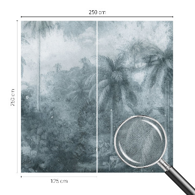 Papel mural con patrón decorativo Vegetación tropical