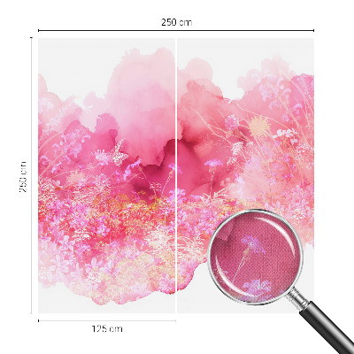 Mural de pared con estampado hermoso con estampado floral