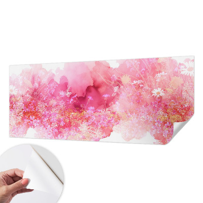 Mural de pared con estampado hermoso con estampado floral