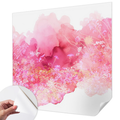 Mural de pared con estampado hermoso con estampado floral