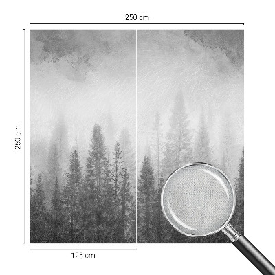 Fotomural decorativo para cabecero de cama Niebla forestal
