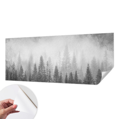 Fotomural decorativo para cabecero de cama Niebla forestal