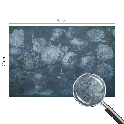 Papel mural texturado decorativo con diseño de arreglo floral