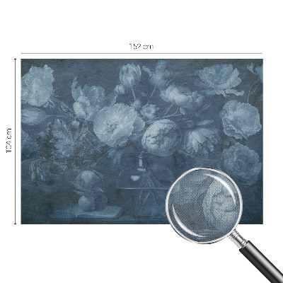 Papel mural texturado decorativo con diseño de arreglo floral