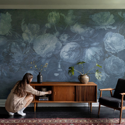 Papel mural texturado decorativo Arreglo floral