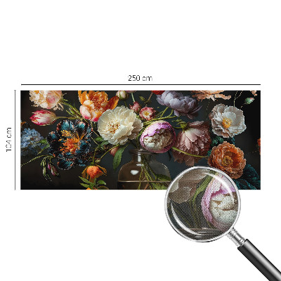 Fotomural decorativo para cabecero de cama con un ramo de flores