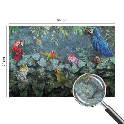 Mural de pared con estampado hermoso Selva exótica