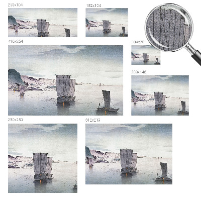 Papel mural con patrón decorativo Paisaje náutico