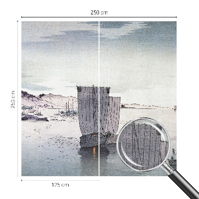 Papel mural con patrón decorativo Paisaje náutico