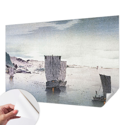 Papel mural con patrón decorativo Paisaje náutico