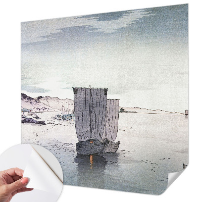 Papel mural con patrón decorativo Paisaje náutico