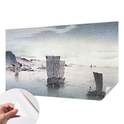 Papel mural con patrón decorativo Paisaje náutico