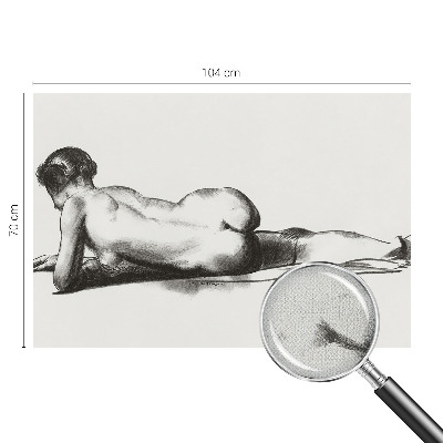 Mural de pared con estampado hermoso Un acto sutil