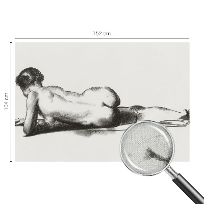 Mural de pared con estampado hermoso Un acto sutil