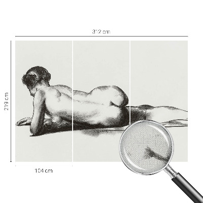 Mural de pared con estampado hermoso Un acto sutil