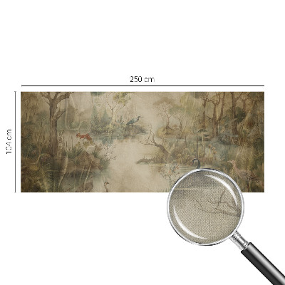 Papel mural texturado decorativo Escena del bosque