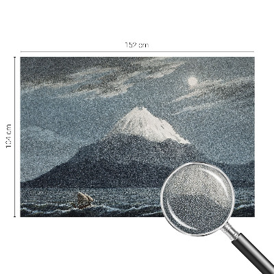 Papel mural con patrón decorativo noche iluminada por la luna