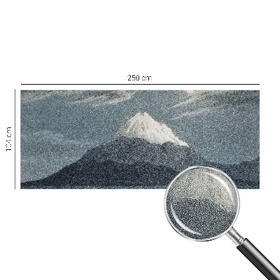 Papel mural con patrón decorativo noche iluminada por la luna