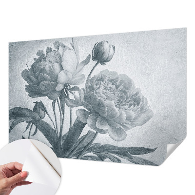 Papel mural con patrón decorativo con motivo floral de estilo elegante
