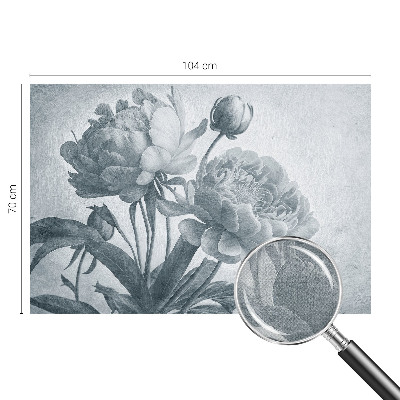 Papel mural con patrón decorativo con motivo floral de estilo elegante