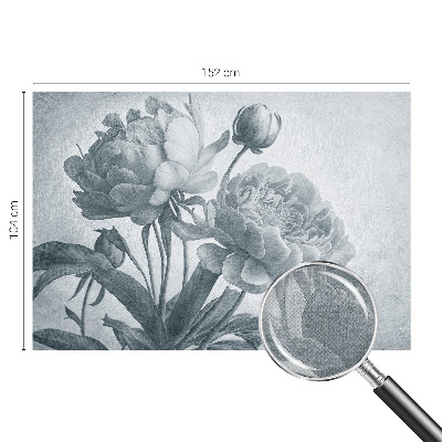 Papel mural con patrón decorativo con motivo floral de estilo elegante
