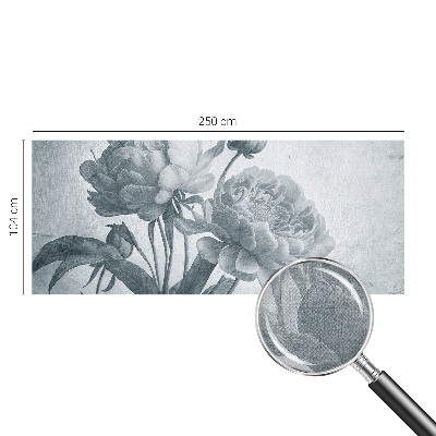 Papel mural con patrón decorativo con motivo floral de estilo elegante