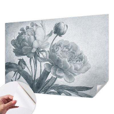 Papel mural con patrón decorativo con motivo floral de estilo elegante