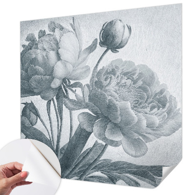 Papel mural con patrón decorativo con motivo floral de estilo elegante