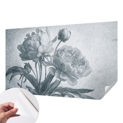 Papel mural con patrón decorativo con motivo floral de estilo elegante