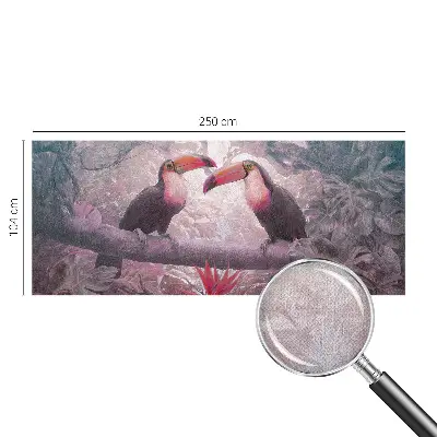 Mural de pared con estampado hermoso con diseño de pareja exótica